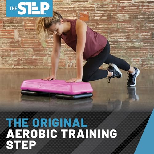 Freestyle STEP Exercise Step Platform, Circuit Size Stepper for Exercise at Home with 2 Risers