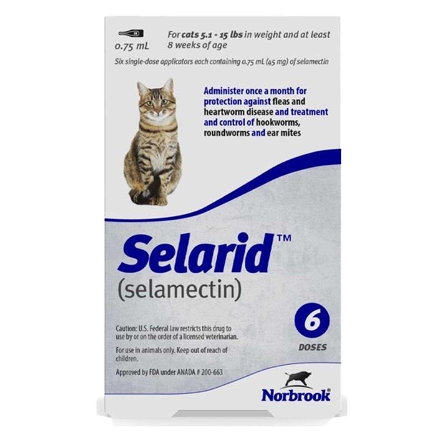 Selarid Topical for Cats 5.1-15 lbs - Pet Supplies online store