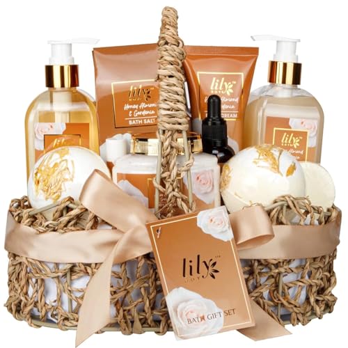 Bath Spa Gift Baskets Set Gifts for Women Coconut Bath and Body Spa Set Bath Spa Gift Set for Christmas Birthday Gifts Works Skin Care Gifts Set for Men Father's Day Mother‘s Day Spa Kit