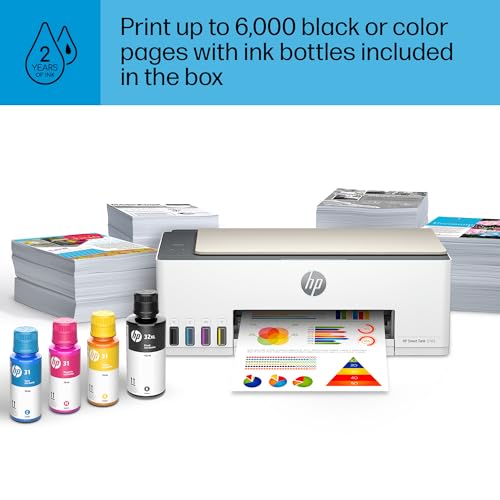 HP Smart Tank 5101 Wireless All-in-One Ink Tank Printer with up to 2 years of ink included (1F3Y0A)
