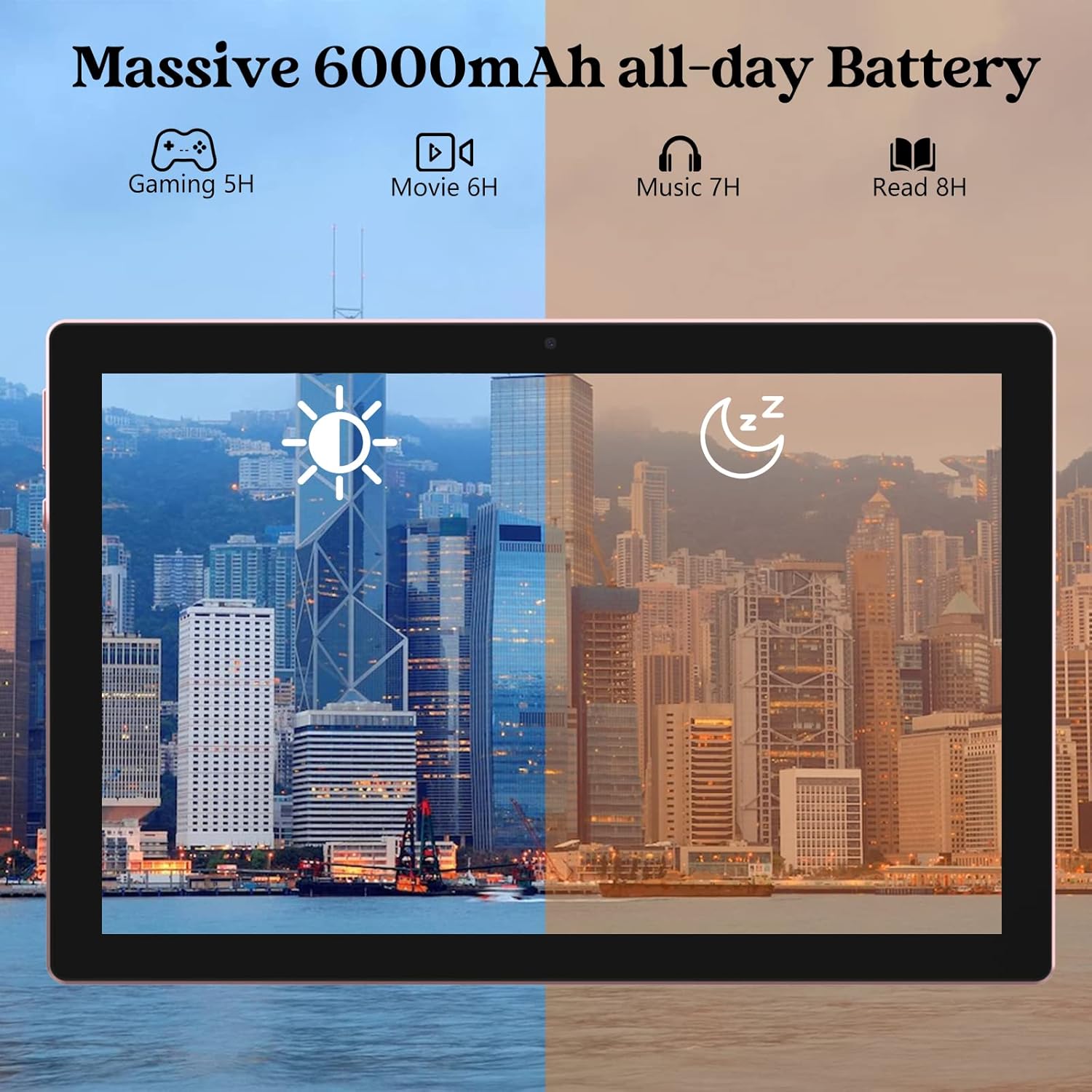 Tablet 10 Inch Android 13 Tablets 2 in 1 Tablet With Keyboard 64GB+8GB RAM 10.1