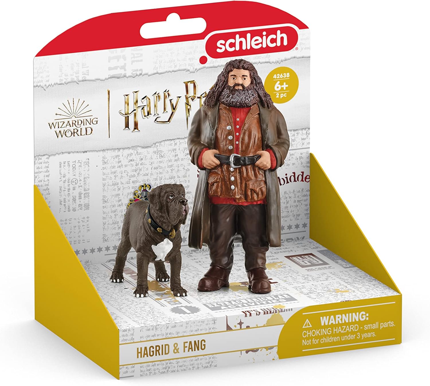 Schleich Wizarding World of Harry Potter 2-Piece Set with Hagrid & Fang Figurines for Kids Ages 6+