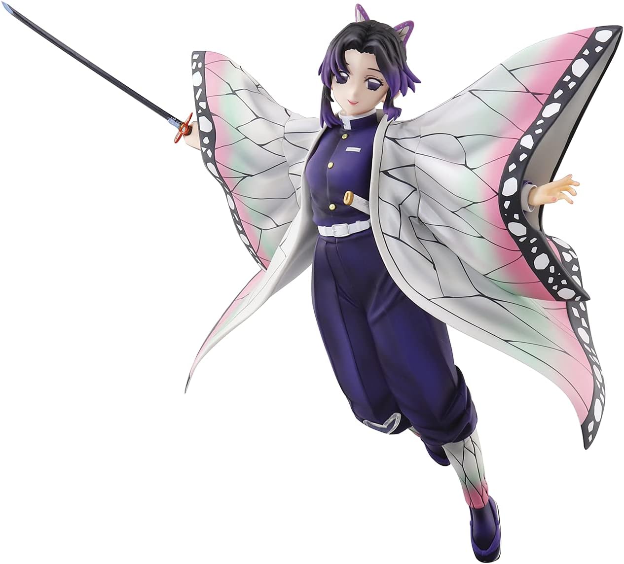 Aoshima Demon Slayer: Kimetsu no Yaiba:: Shinobu Kocho (Limited Edition Ver.) 1:7 Scale PVC Figure, Multicolor