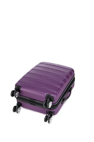 Rockland Melbourne Hardside Expandable Luggage with Spinner Wheels, 2TONENAVY, 2 Piece (20/28)