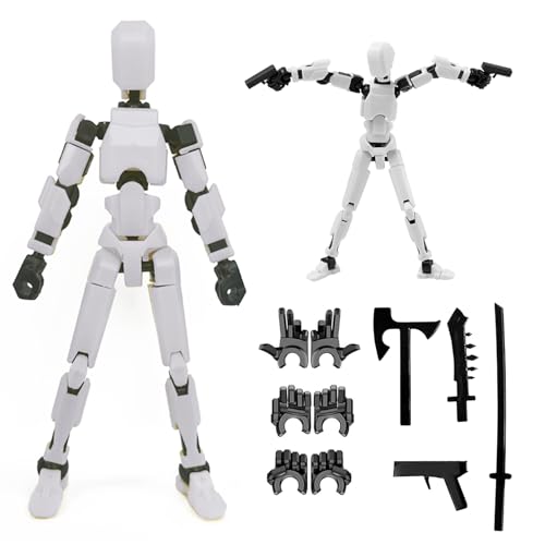 Titan 13 Action Figure,2025 New Lucky Robot 13 Action Figures,3D Printed Action Figure,Dummy Robot 13 Action Figures Desktop Decorations Game Gifts (9 pcs)
