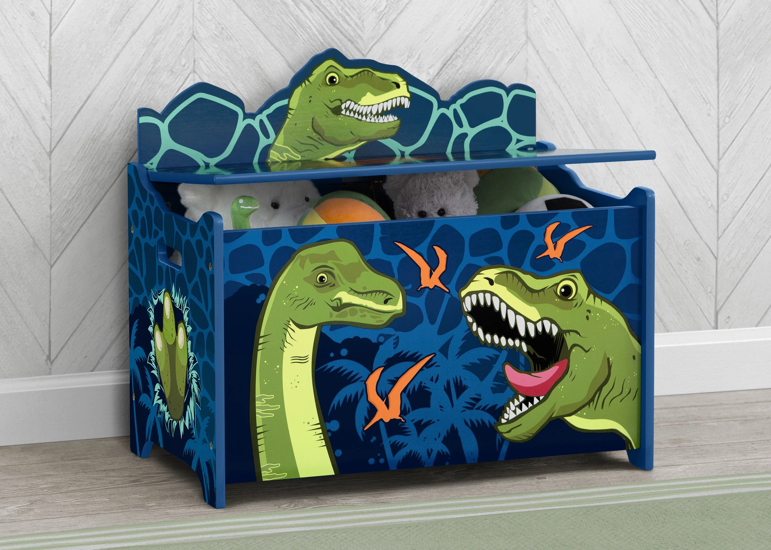 Delta Children Dinosaur Deluxe Toy Box - Greenguard Gold Certified