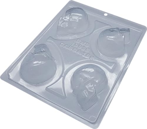 65mm Skull 3-Part Chocolate Mold (BWB)