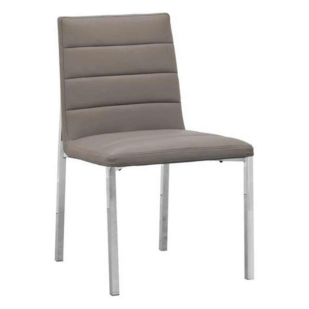 Modus Furniture Amalfi Metal Back Chair in Taupe