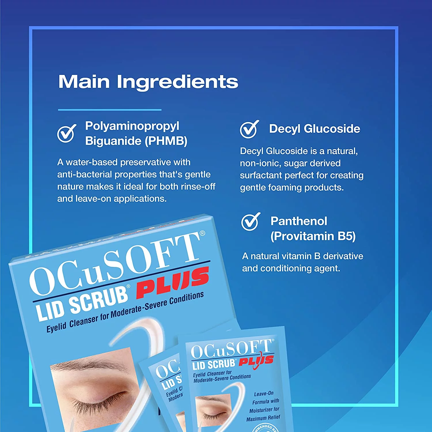 OCuSOFT Plus Eyelid Cleanser Pads 30 Each (Pack of 2)