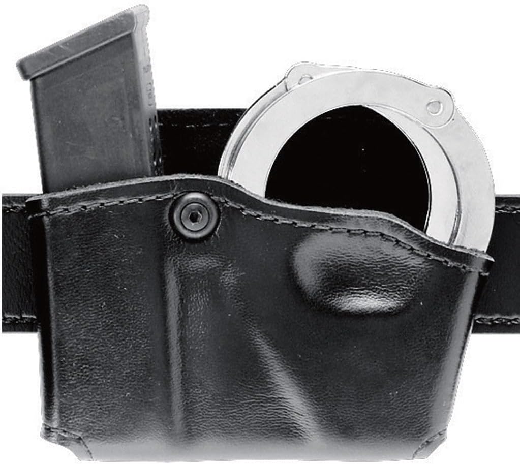 BIANCHI 573-419-411: Magazine Holder Single W/Handcuff PCH, STX Plain, Black