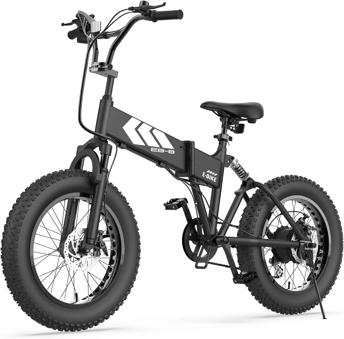 SWAGTRON EB-8 Fat Tire 650W Electric Bicycle Removable Battery off Road Foldable Ebike for Adults & Teens Dual Disk Brakes 7-Speed Shifting Built for Trail Riding