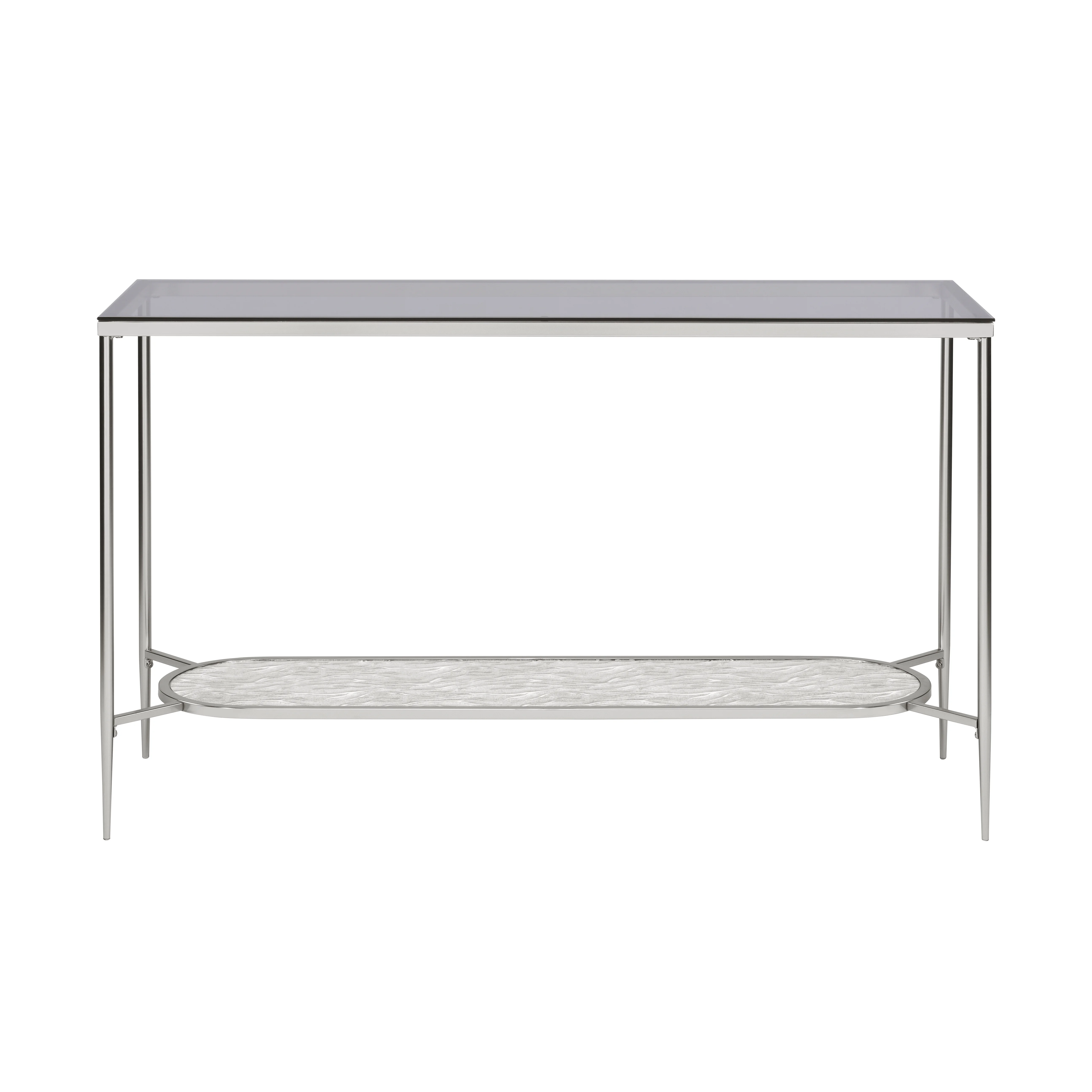 ACME Adelrik Sofa Table in Glass and Chrome