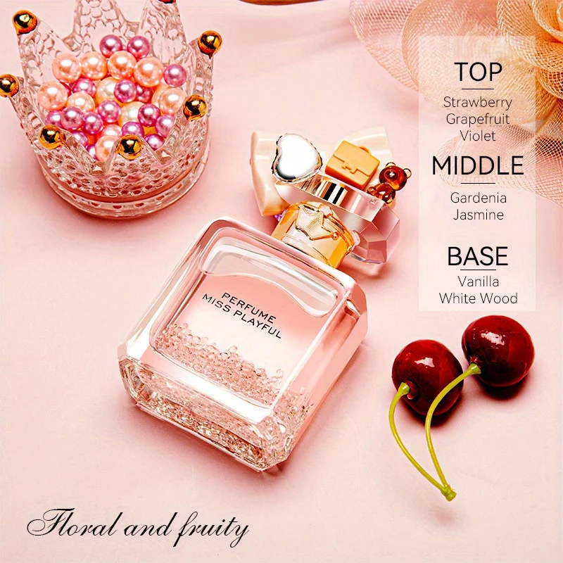 Eau De Toilette Spray For Women, Refreshing And Lasting Floral Fruity Notes, Grapefruit, Vanilla, Daffodil, Cedar Fragrance, For Dating, Daily Use, 50ml 1.7fl.oz