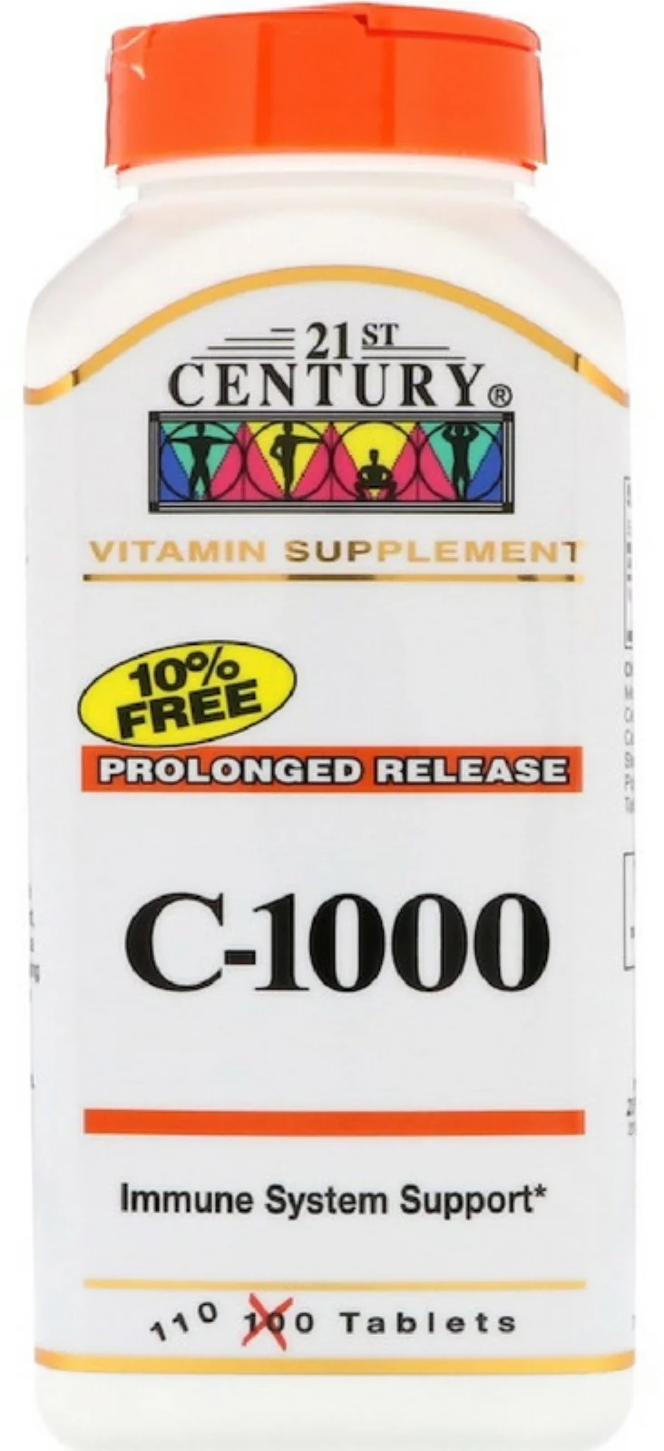 21st Century C-1000 Prolonged Release Vitamin Supplement, 110 Tablets - (Pack of 2)