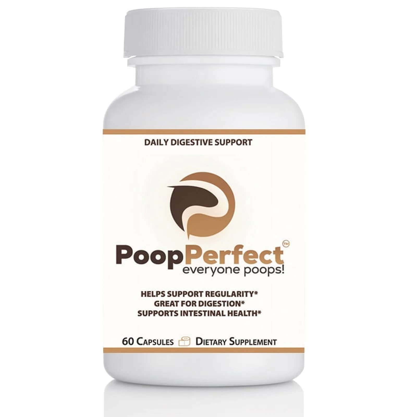 Poop Perfect - Daily Digestive Support [All Natural & Potent] - Powerful Psyllium Husk Fiber Supplement Helps Support Digestion & Regularity, Lower Cholesterol & Support Intestinal Health