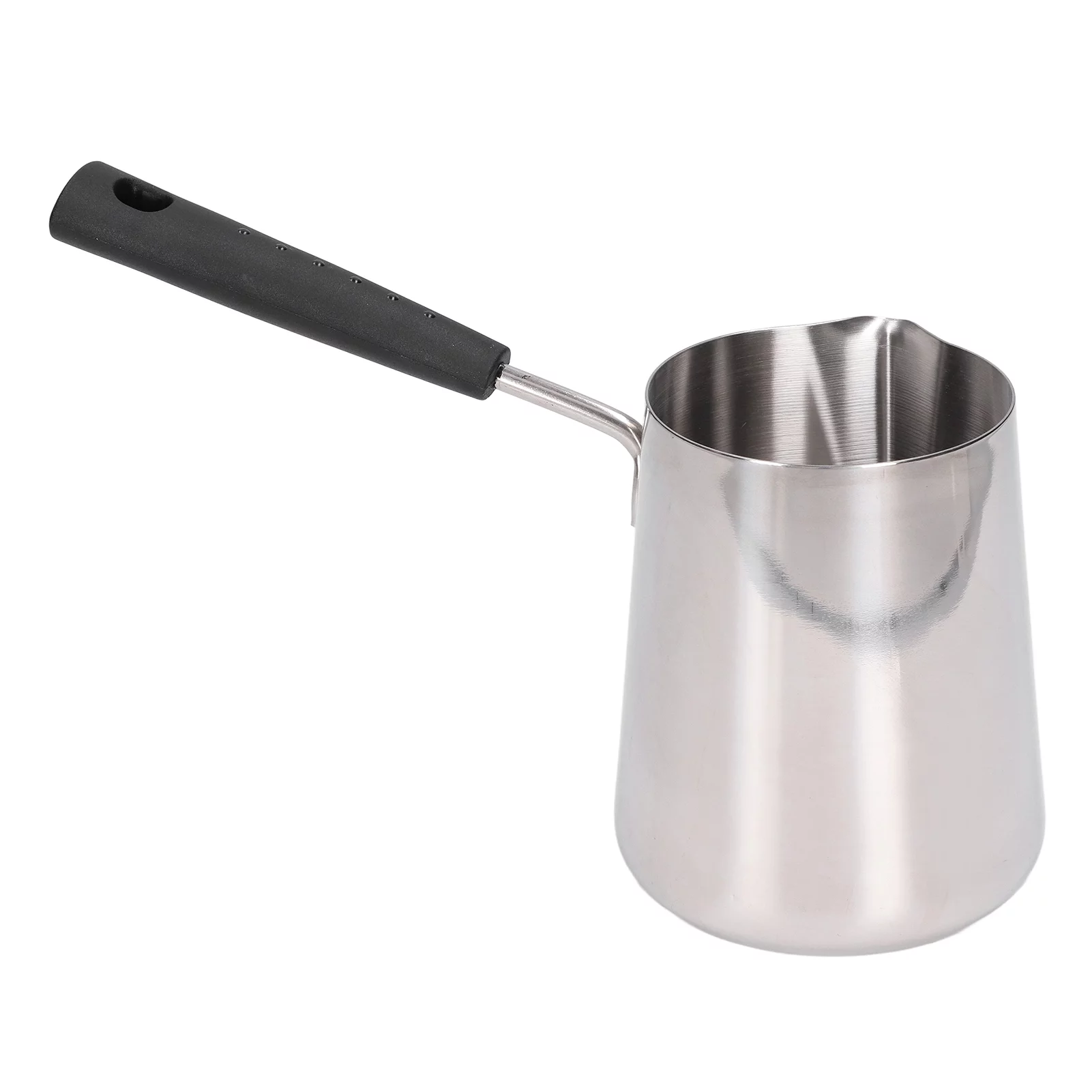 Turkish Coffee Pot 600ml Stainless Steel Glossy Surface High Temperature Resistant Easy to Clean Butter Warmer