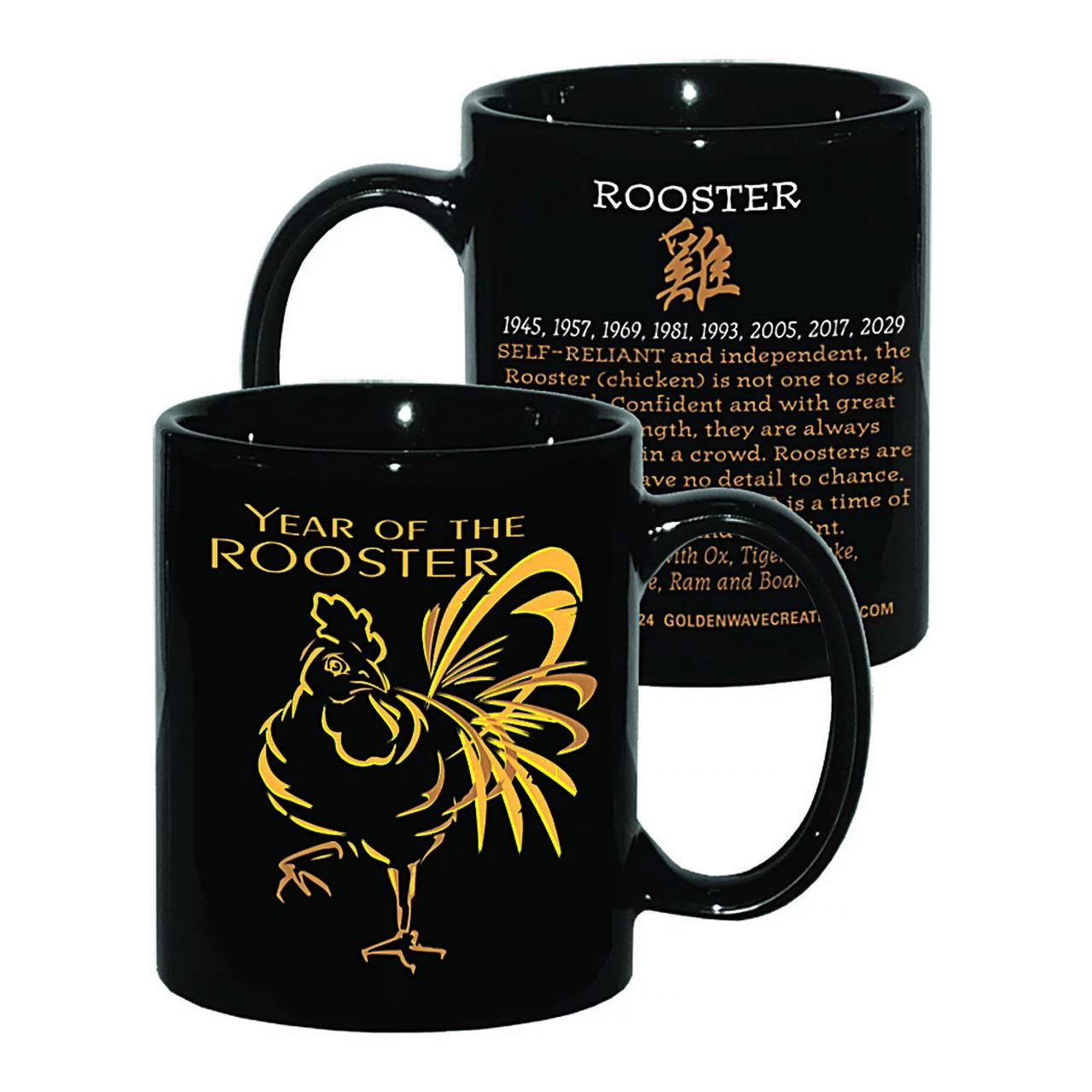 Asian Oriental Chinese Zodiac Horoscope Year of the ROOSTER (chicken) 6 Piece Gift Set