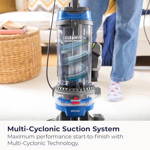 Bissell 2252 CleanView Swivel Upright Bagless Vacuum with Swivel Steering, Powerful Pet Hair Pick Up, Specialized Pet Tools, Large Capacity Dirt Tank, Easy Empty