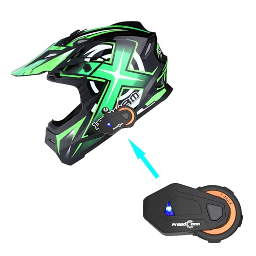 1Storm Adult Motocross Helmet BMX MX ATV Dirt Bike Four Wheeler Quad Motorcycle Full Face Helmet Racing Style: HF801 Matt Black