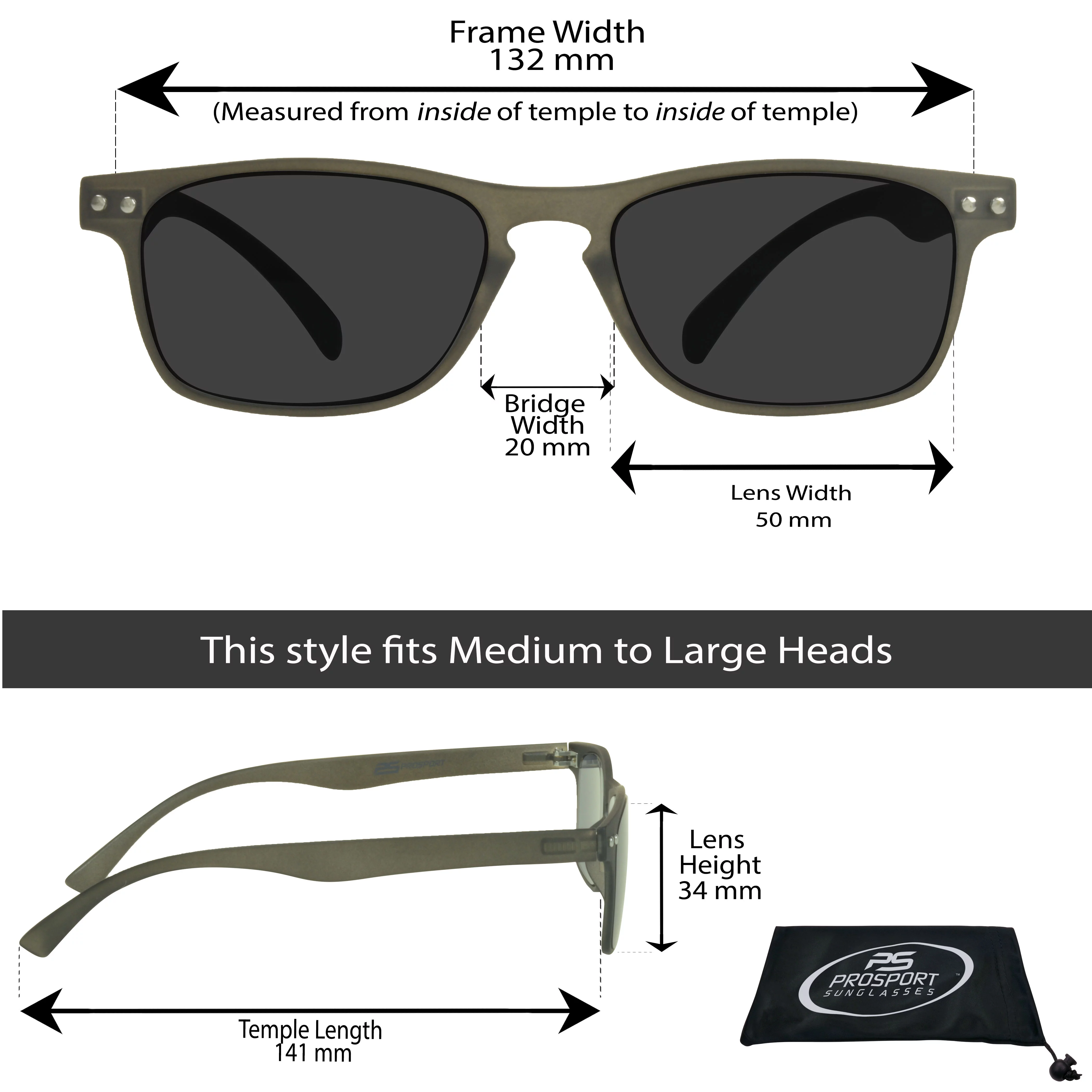proSPORT Reading Sunglasses Sun Reader Men Women 2 Pairs Black Frame NOT BIFOCAL
