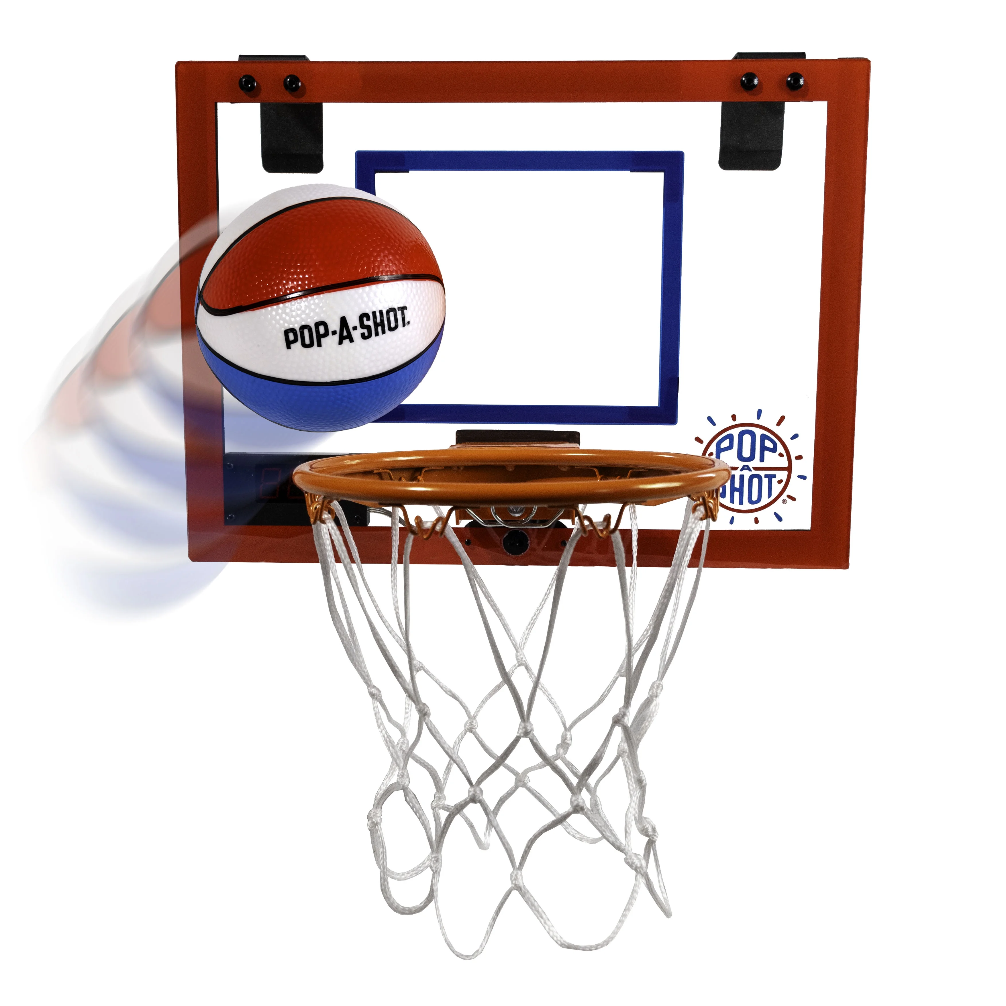 All New Official Pop-A-Shot Super Slam Over-The-Door Basketball Hoop