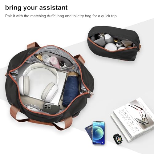 Joyway Carry On Luggage 20 Inch Expandable Suitcase with Spinner Wheel, 4 Piece Hard Shell Luggage Set with TSA Lock(White brown)