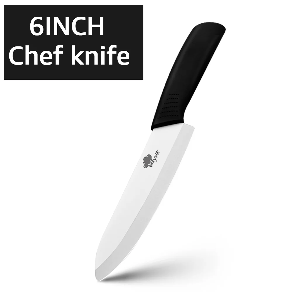 6-inch Ceramic Meat Cleaver Knife Set 4-inch Paring Knife 6-inch Ceramic Chef Knife + Peeler All in One Knives Vegetable Fruit Slicing