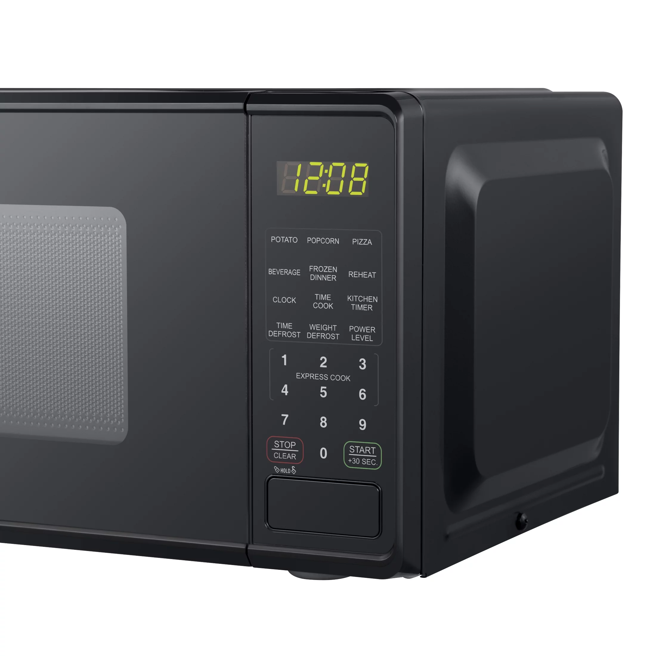Mainstays 0.7 Cu ft Countertop Microwave Oven, 700 Watts, Black, New