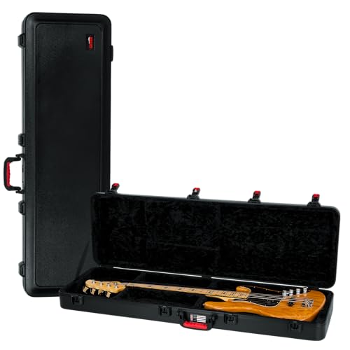 Gator Cases Molded Flight Case for Strat/Tele Style Electric Guitars with TSA Approved Locking Latch, (GTSA-GTRELEC)