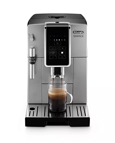 De'Longhi America Dinamica Fully Automatic Coffee and Espresso Machine with Premium Adjustable Frother, Stainless Steel, ECAM35025SB