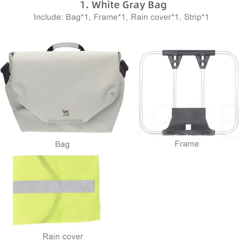 Bicycle City Messenger Laptop Bag For Brompton Folding Bike, 10.5L Water Resistant Laptop Functional Shoulder Bags Fit 16