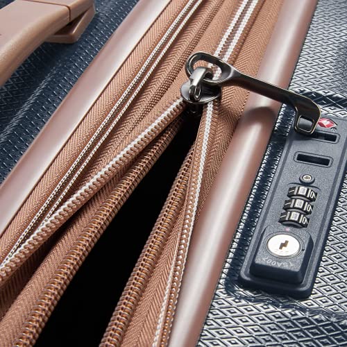 DELSEY PARIS Carrousel Hardside Expandable Luggage with Spinner Wheels, Navy, Carry-on 21 Inch