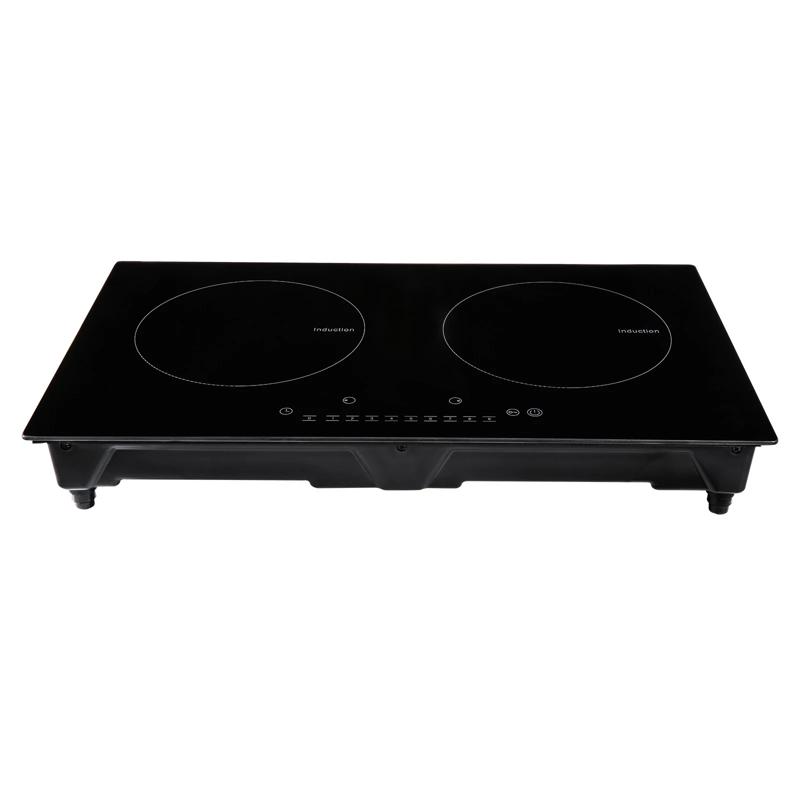 SKYSHALO 2 Burners Ceramic Glass Stove Top Touch Control 24 inch Electric Cooktop