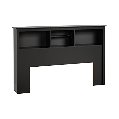 Prepac King Bookcase Headboard, Black