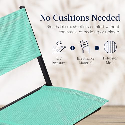 Best Choice Products 3-Piece Patio Bistro Dining Furniture Set w/Glass Tabletop, 2 Folding Chairs, Steel Frame, Polyester Fabric - Gray