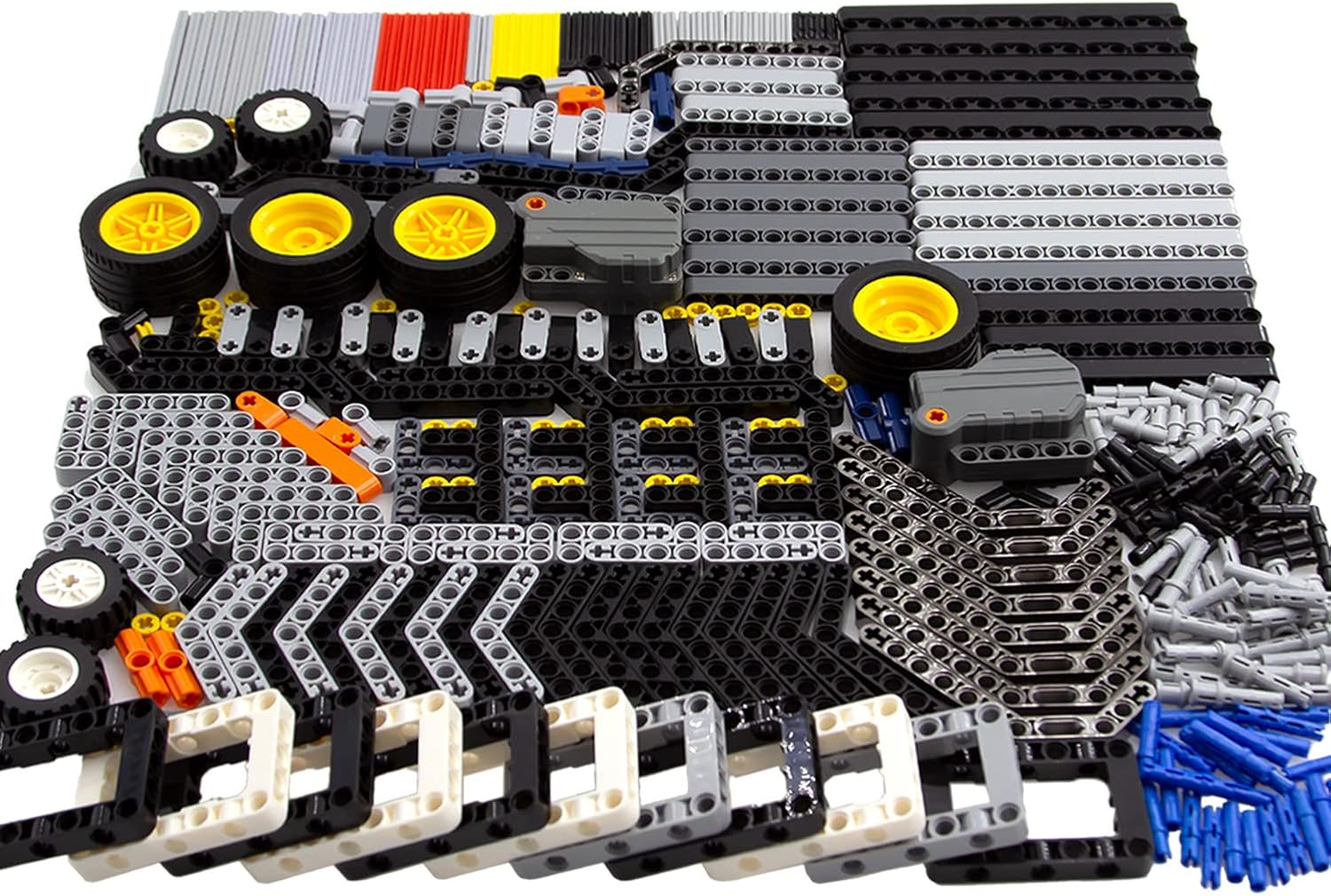 Technic Parts Group EV3 Replacement Building Block Parts Regular-Sized Mechanical Parts Include Brick,Bush,Technic Pin.