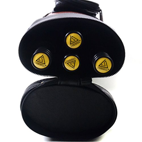 CUESOUL House Bar Pool Cue Sticks,Two Cue Sticks + 2x2 Pool Cue Case Hard