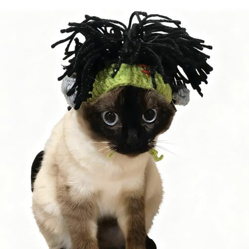 Handmade Dog Christmas Antlers,Anti-Slip Cat Reindeer Antlers,Headband Christmas Cat Hat,Adjustable Reindeer Costume,Grinch Antler for Rabbits,Gifts for Pets