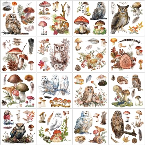 16 Sheets Christmas Rub on Transfers for Crafts and Furniture Rub on Transfers Stickers Xmas Snowman Reindeer Stickers Rub on Decals for DIY Wood Fabric Envelope Crafts, 5.9 x 5.9 Inch(Farmhouse)
