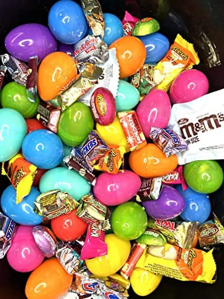 Pre Filled Chocolate Candy Plastic Easter Eggs With Egg Token (200)