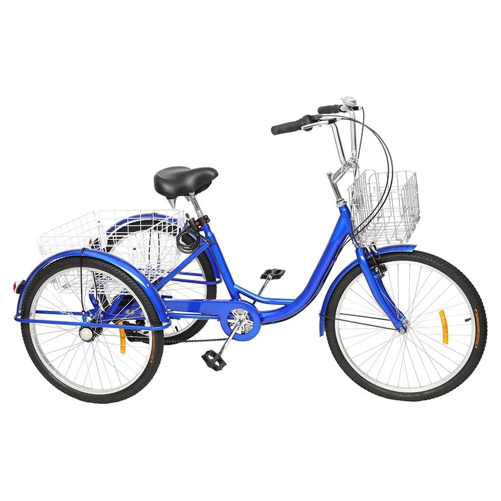 Ktaxon Adult Tricycle, 7 Speed Trike Bike Cruiser, with 24