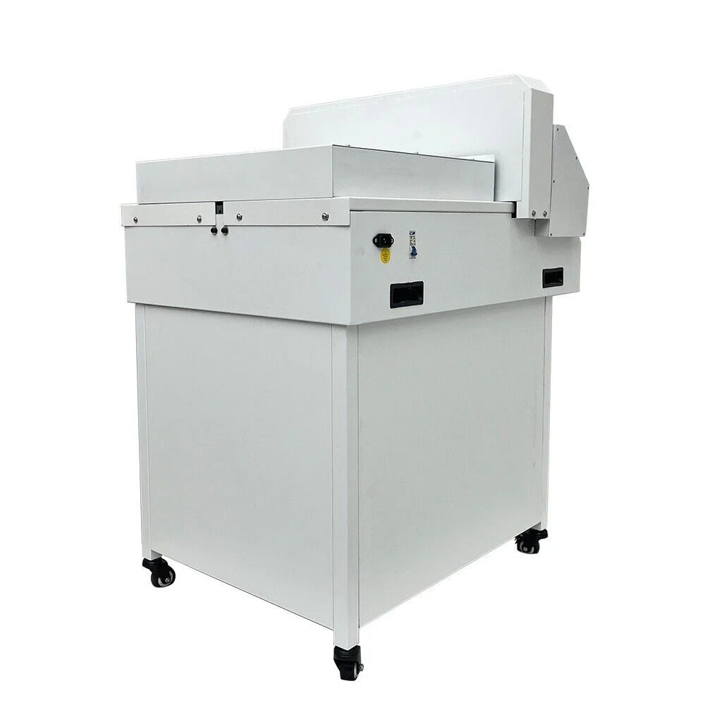 PreAsion Electric Heavy Paper Cutter 17.7''/45cm CNC Paper Cutting Machine Double Key Cutting 110V