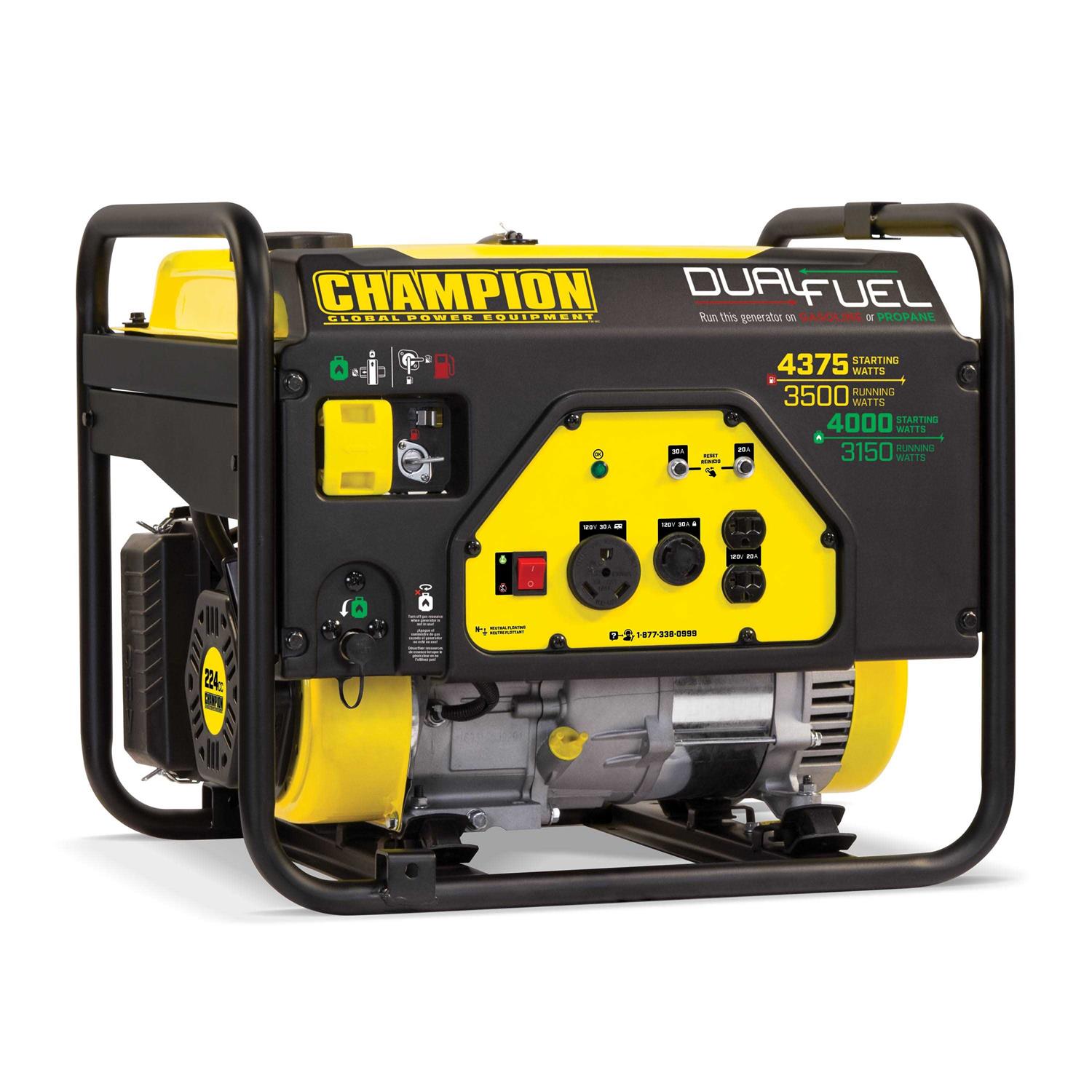 Champion Power Equipment 3500W/4375W Dual Fuel Generator