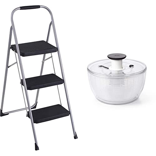COSCO 2-Step Big Step, Steel Step Stool, Gray