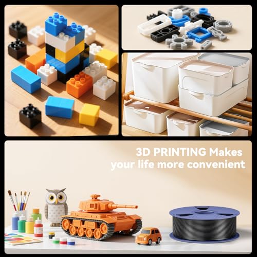 3D Printer Filament, ABS Filament 1.75mm, High Strength and Toughness, Dimensional Accuracy +/- 0.02mm, 1kg(2.2lbs) 3D Printing Filament (Gold)