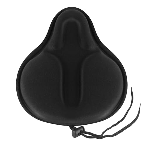 Bike Seat Cover for Men & Women Comfort, Large Bike Seat Cushion Cover, Padded Seat Cover for Bike, Soft Bicycle Seat Covers for MTB, Exercise Bikes, Indoor and Outdoor Cycling Seat Cover