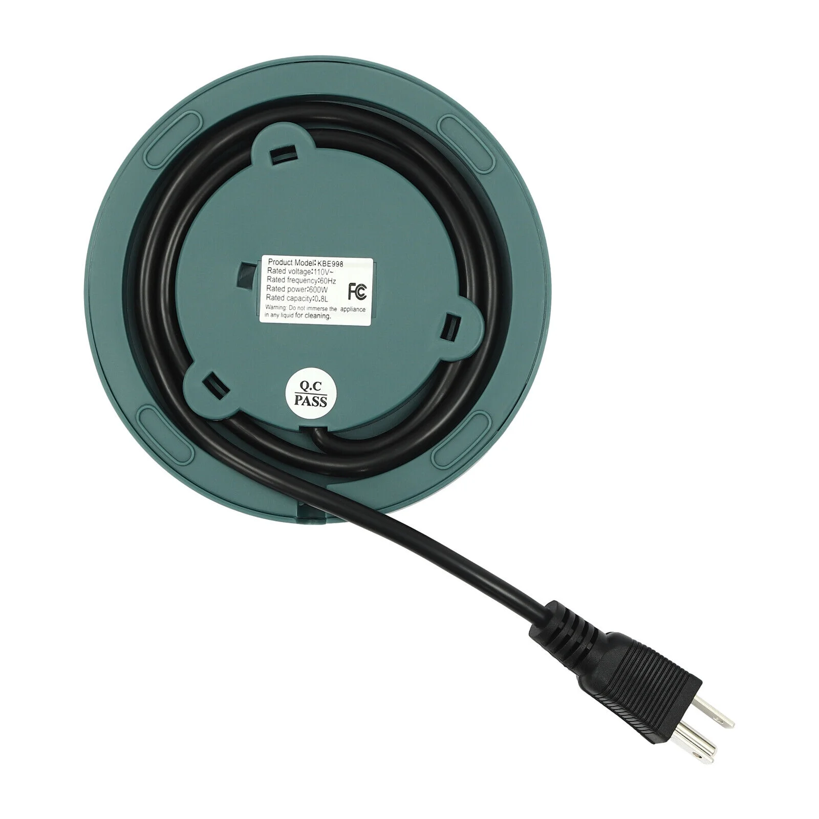 Stainless Steel Electric Water Kettles Tea Coffee Pot Water Boiler & Heater 600W Green