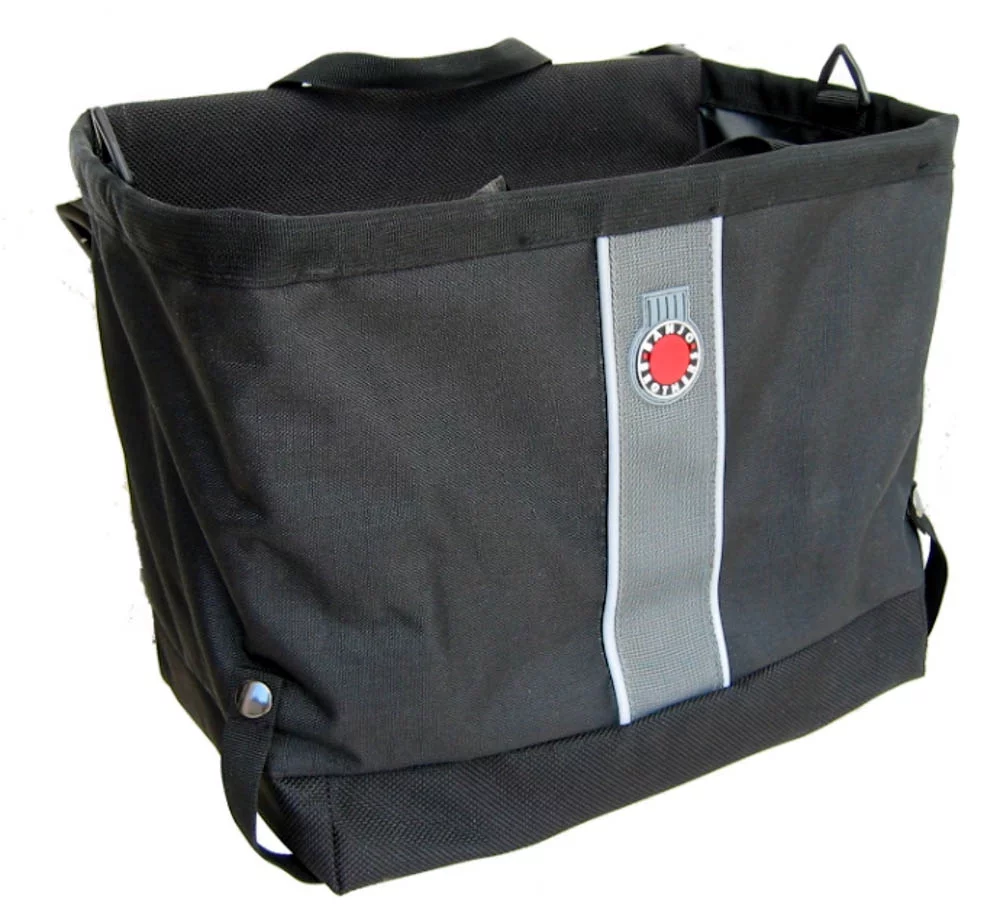 BANJO BROTHERS Grocery Bag Pannier Bicycle Black 1100 Cubic Inches Rack Mt New