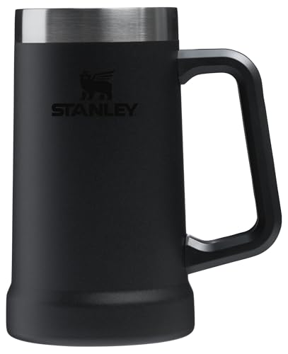 Stanley Stay-Chill Beer Stein 24 oz | Heavy Duty Big Grip Handle | Beer Tumbler Drink Cup, Holds 2 Cans | Insulated Stainless Steel Party Mug | BPA-Free | Azure