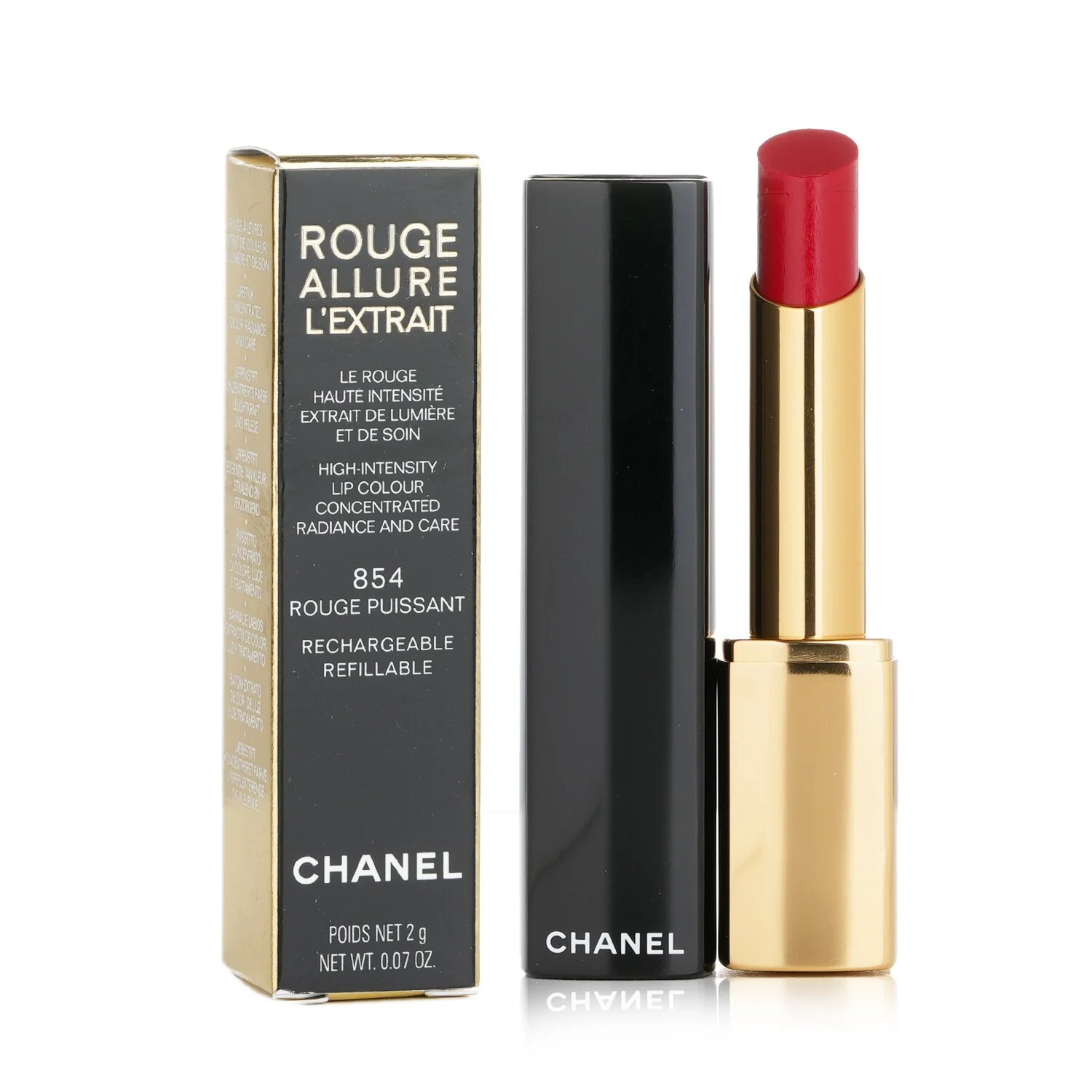 Chanel Rouge Allure L&rsquo;extrait Lipstick - # 854 Rouge Puissant  2g/0.07oz